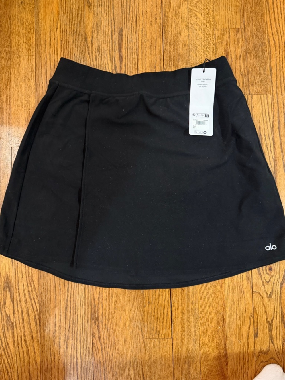 Alo Backspin Black Skirt